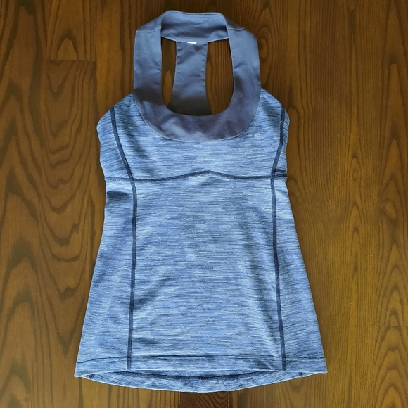 Lululemon Blue Sport Racerback Top Size 4 - Picture 1 of 6